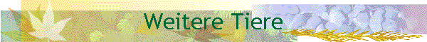 Weitere Tiere